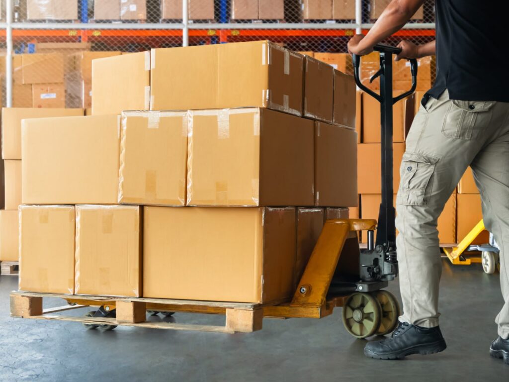 Amazon FBA carton and pallet prep — master box creation, repackaging, and palletizing for efficient distribution.